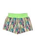 Skechers 100% Polyester Color Block Green Athletic Shorts Size 10 - 12 - photo 2