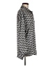 Heartbreaker 100% Polyester Houndstooth Silver Long Sleeve Blouse Size 6 - photo 4