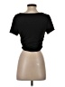 Shein Black Short Sleeve Top Size 4 - photo 2