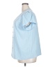 Fashion 100% Polyester Blue Short Sleeve Blouse Size XXL - photo 5