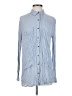 Free People 100% Rayon Blue Long Sleeve Button-Down Shirt Size S - photo 1