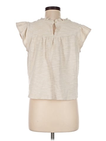 Madewell Textural Knit Ruffle-Neck Top (view 2)