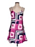 Unbranded 100% Polyester Graphic Pink Cocktail Dress Size L - photo 1