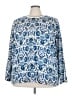 Croft & Barrow 100% Acrylic Paisley Blue Pullover Sweater Size 4X - photo 1