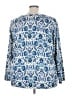 Croft & Barrow 100% Acrylic Paisley Blue Pullover Sweater Size 4X - photo 2