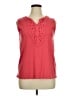 Grace Elements 100% Cotton Red Sleeveless Blouse Size XL - photo 1
