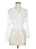 Shein White Long Sleeve Blouse Size 6 - photo 1