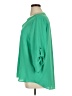 Chaus 100% Polyester Green 3/4 Sleeve Blouse Size XL - photo 5