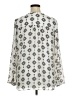 Pleione 100% Polyester Ivory Long Sleeve Blouse Size XL - photo 2
