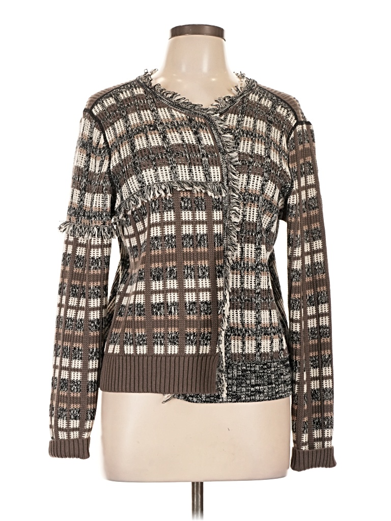 Pre-owned Cabi Pullover Sweater In Brown