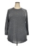 River Island Gray 3/4 Sleeve T-Shirt Size XXL - photo 1