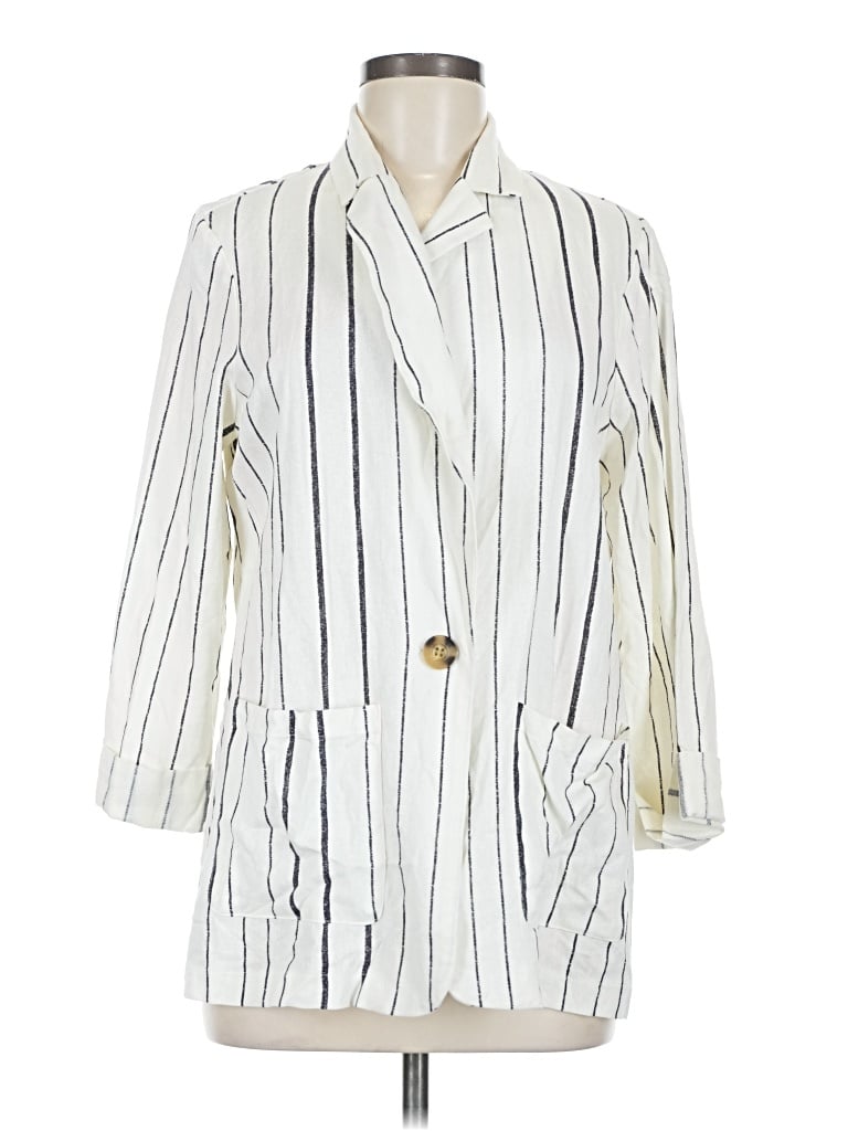 Pre-owned Wrapper Kimono In Ivory