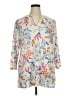 Chico's 100% Linen Ivory 3/4 Sleeve Blouse Size XL - photo 1