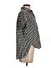 Madewell 100% Cotton Houndstooth Black Gingham-Play Button-Down Shirt Size XS - photo 4