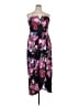 City Chic Floral Black Cocktail Dress Size 16 - photo 1