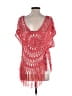 Arden B. Red Short Sleeve Blouse Size P (estimated, petite) - photo 2
