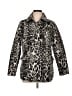 Chico's 100% Polyester Animal Print Ivory Faux Fur Jacket Size Lg (2) - photo 1