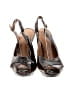 Clarks Animal Print Burgundy Heels Size 10 - photo 2