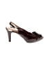 Clarks Animal Print Burgundy Heels Size 10 - photo 1