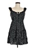 Just Found 100% Rayon Polka Dots Black Casual Dress Size M - photo 1