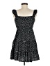 Just Found 100% Rayon Polka Dots Black Casual Dress Size M - photo 2