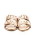 Sam Edelman 100% Leather Gold Sandals Size 8 - photo 2