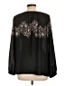 Ann Taylor LOFT 100% Polyester Black Long Sleeve Blouse Size L - photo 2
