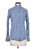 J. McLaughlin Checkered-gingham Blue Long Sleeve Button-Down Shirt Size XS - photo 1