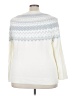Talbots Chevron-herringbone White Pullover Sweater Size 3X - photo 2