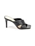 Vince Camuto 100% Leather Solid Black Sandals Size 7 1/2 - photo 1