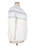 Talbots Chevron-herringbone White Pullover Sweater Size 3X - photo 4