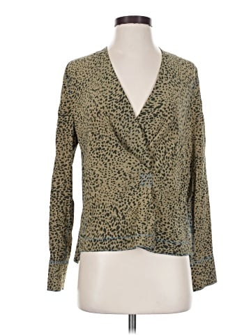 Rag & Bone Long Sleeve Silk Top (view 1)