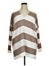 Reba Stripes Brown Pullover Sweater Size XL - photo 1