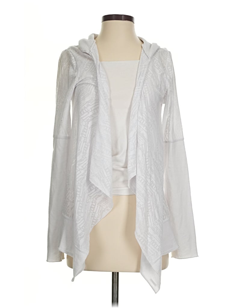 Pre-owned Prana Cardigan Sweater In White