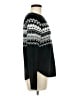 SO 100% Acrylic Chevron-herringbone Black Pullover Sweater Size M - photo 4