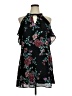 Candie's 100% Polyester Floral Black Cocktail Dress Size XL - photo 1