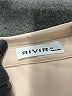 RIVIR 100% Polyester Color Block Tan Long Sleeve Blouse Size M - photo 7