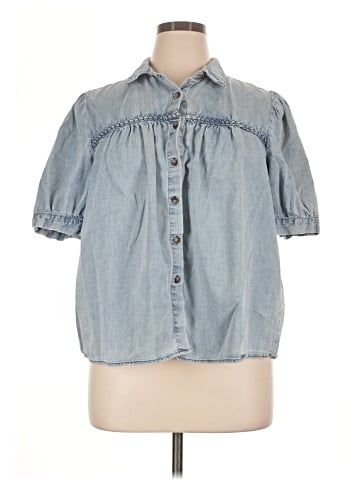 Jane and Delancey 3/4 Sleeve Button-Down Shirt (view 1)