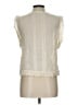 Unbranded 100% Polyester Ivory Short Sleeve Blouse Size L (petite) - photo 2