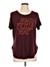 Xersion Burgundy Short Sleeve T-Shirt Size L - photo 1