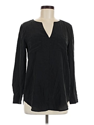 Ann Taylor Long Sleeve Silk Top (view 1)