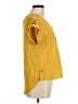 Rese Yellow Short Sleeve Blouse Size M - photo 4