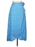 Shein 100% Polyester Polka Dots Blue Casual Skirt Size L - photo 1