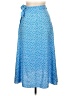 Shein 100% Polyester Polka Dots Blue Casual Skirt Size L - photo 2