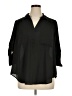 Torrid 100% Polyester Black 3/4 Sleeve Blouse Size 1X Plus (1) - photo 1