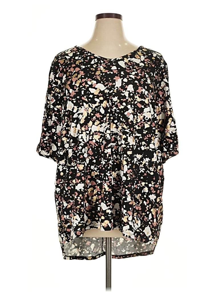 Avenue Short Sleeve Blouse In Multi