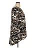Avenue Floral Black Short Sleeve Blouse Size 14 Plus - photo 4