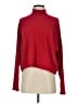 Shore Solid Red Turtleneck Sweater Size S - photo 1