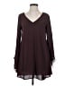 Astr 100% Polyester Burgundy Long Sleeve Blouse Size S - photo 1