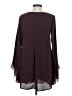 Astr 100% Polyester Burgundy Long Sleeve Blouse Size S - photo 2